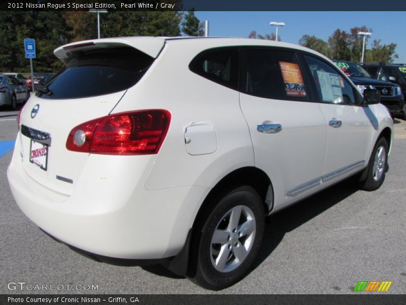 Pearl White / Gray 2012 Nissan Rogue S Special Edition