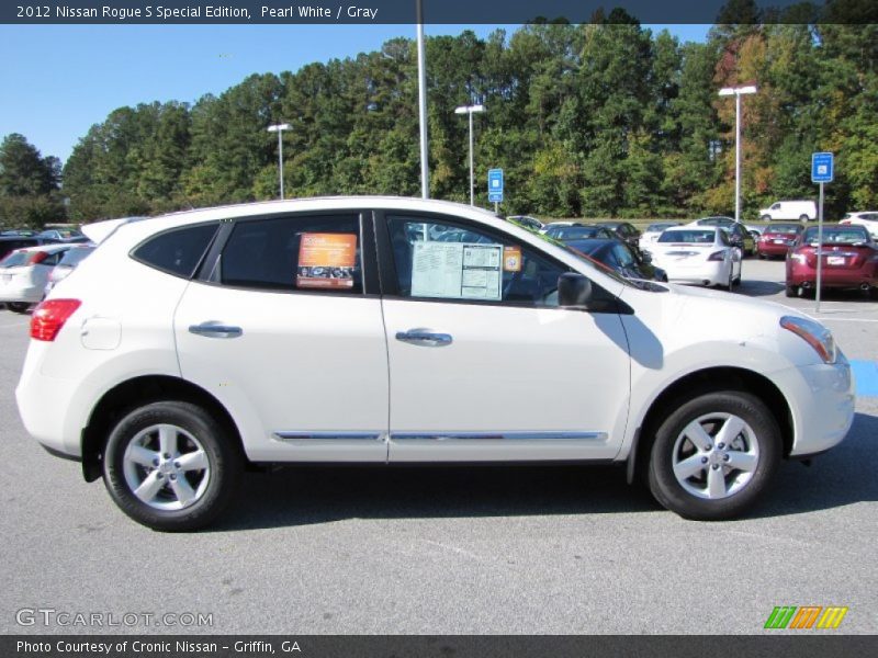 Pearl White / Gray 2012 Nissan Rogue S Special Edition