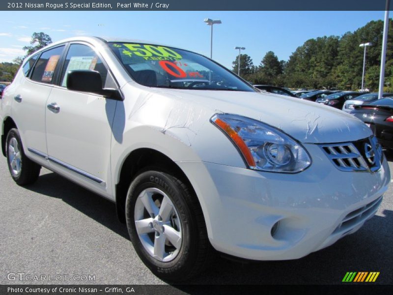 Pearl White / Gray 2012 Nissan Rogue S Special Edition