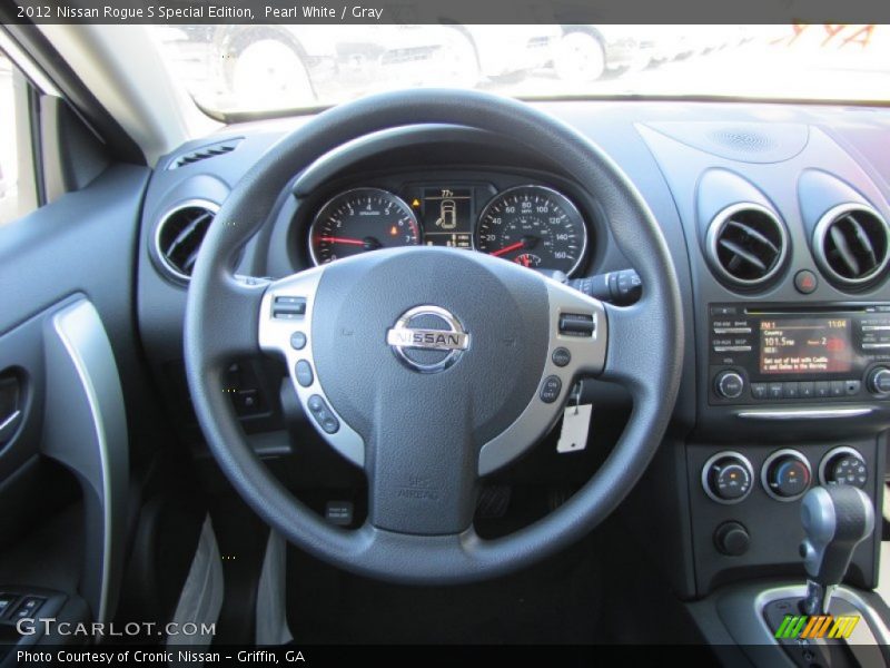 Pearl White / Gray 2012 Nissan Rogue S Special Edition