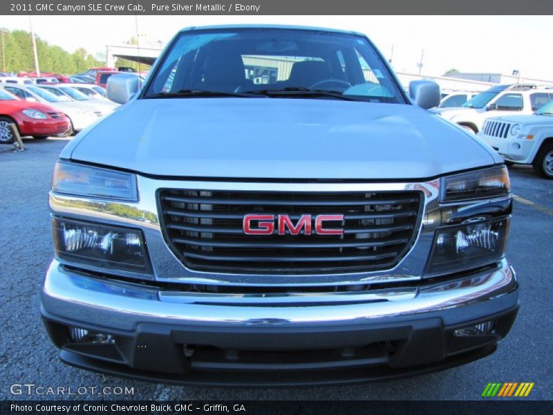 Pure Silver Metallic / Ebony 2011 GMC Canyon SLE Crew Cab
