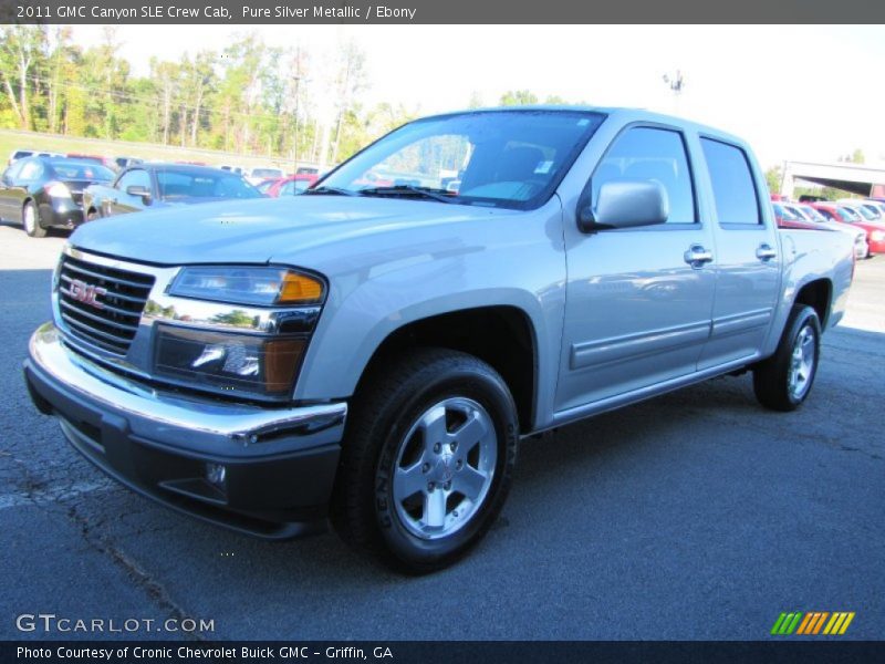 Pure Silver Metallic / Ebony 2011 GMC Canyon SLE Crew Cab