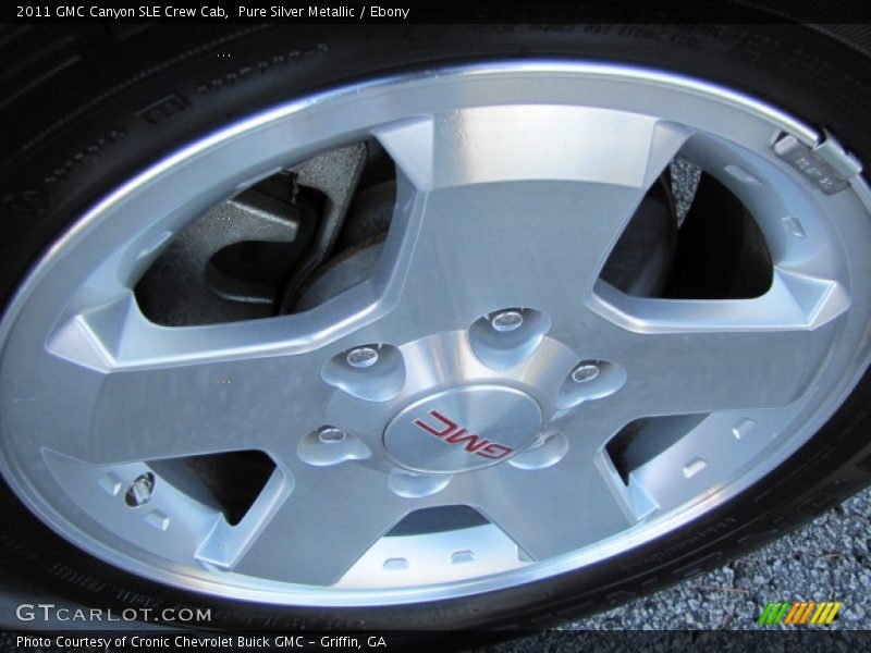 Pure Silver Metallic / Ebony 2011 GMC Canyon SLE Crew Cab