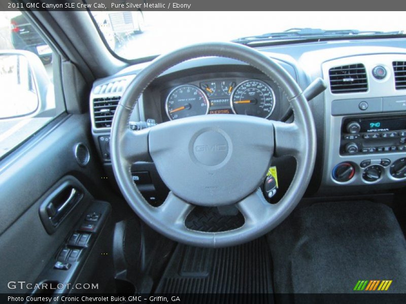 Pure Silver Metallic / Ebony 2011 GMC Canyon SLE Crew Cab