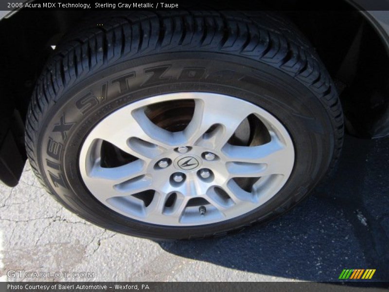Sterling Gray Metallic / Taupe 2008 Acura MDX Technology