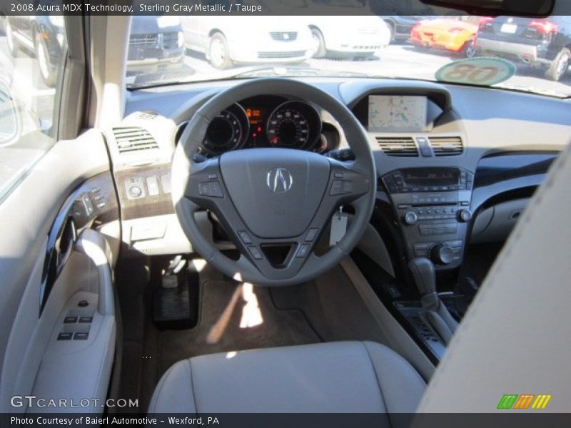 Sterling Gray Metallic / Taupe 2008 Acura MDX Technology