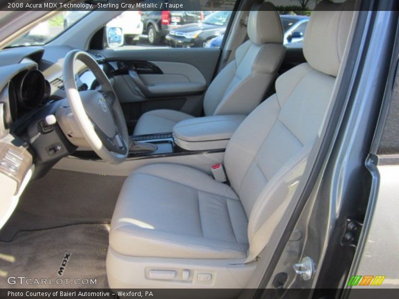Sterling Gray Metallic / Taupe 2008 Acura MDX Technology