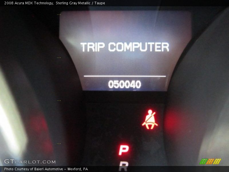 Sterling Gray Metallic / Taupe 2008 Acura MDX Technology