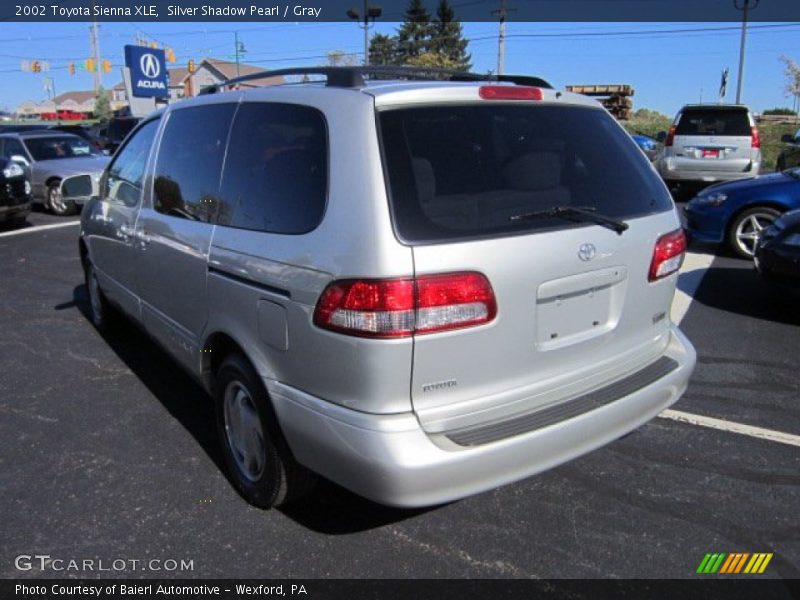 Silver Shadow Pearl / Gray 2002 Toyota Sienna XLE