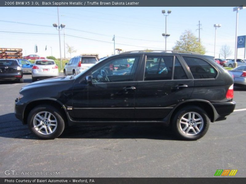 Black Sapphire Metallic / Truffle Brown Dakota Leather 2006 BMW X5 3.0i