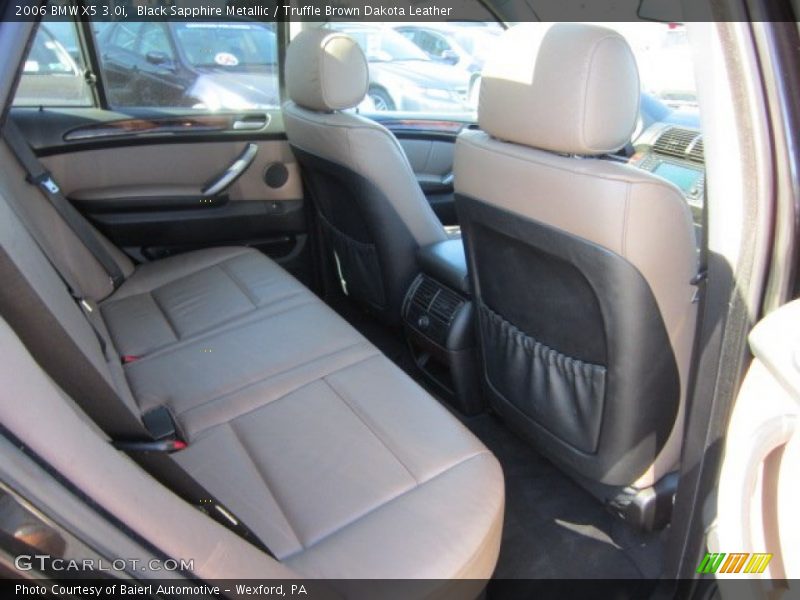 Black Sapphire Metallic / Truffle Brown Dakota Leather 2006 BMW X5 3.0i