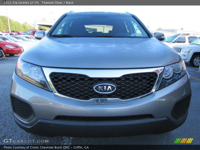 Titanium Silver / Black 2011 Kia Sorento LX V6