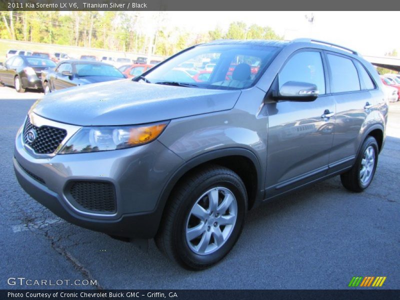 Titanium Silver / Black 2011 Kia Sorento LX V6