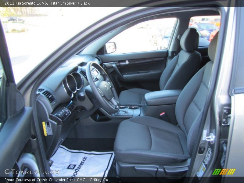 Titanium Silver / Black 2011 Kia Sorento LX V6