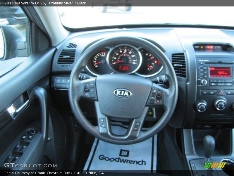 Titanium Silver / Black 2011 Kia Sorento LX V6