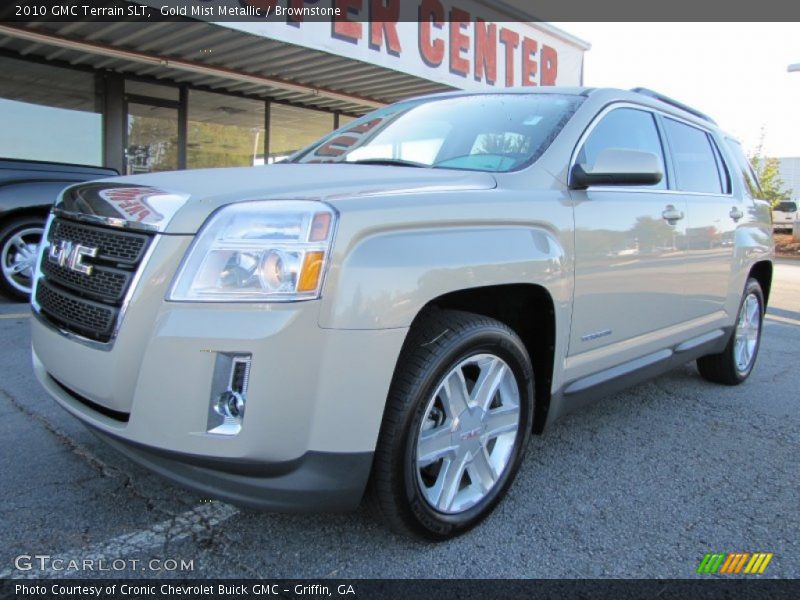 Gold Mist Metallic / Brownstone 2010 GMC Terrain SLT