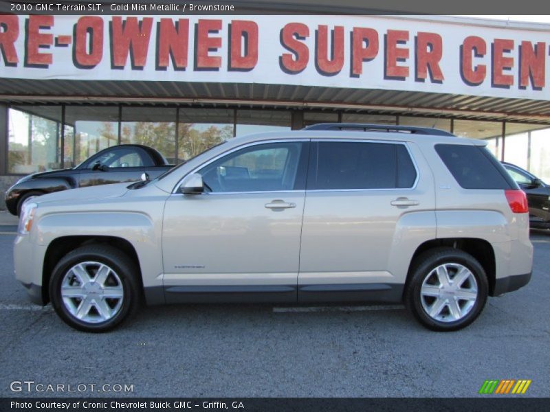 Gold Mist Metallic / Brownstone 2010 GMC Terrain SLT