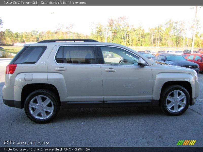 Gold Mist Metallic / Brownstone 2010 GMC Terrain SLT