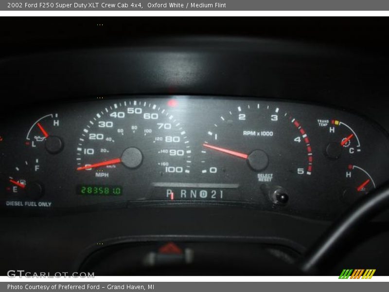  2002 F250 Super Duty XLT Crew Cab 4x4 XLT Crew Cab 4x4 Gauges