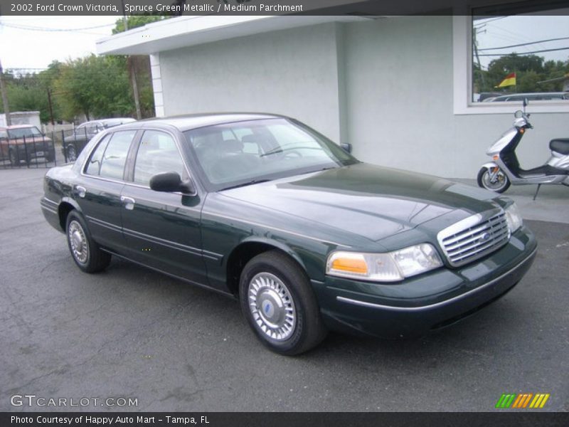 Spruce Green Metallic / Medium Parchment 2002 Ford Crown Victoria