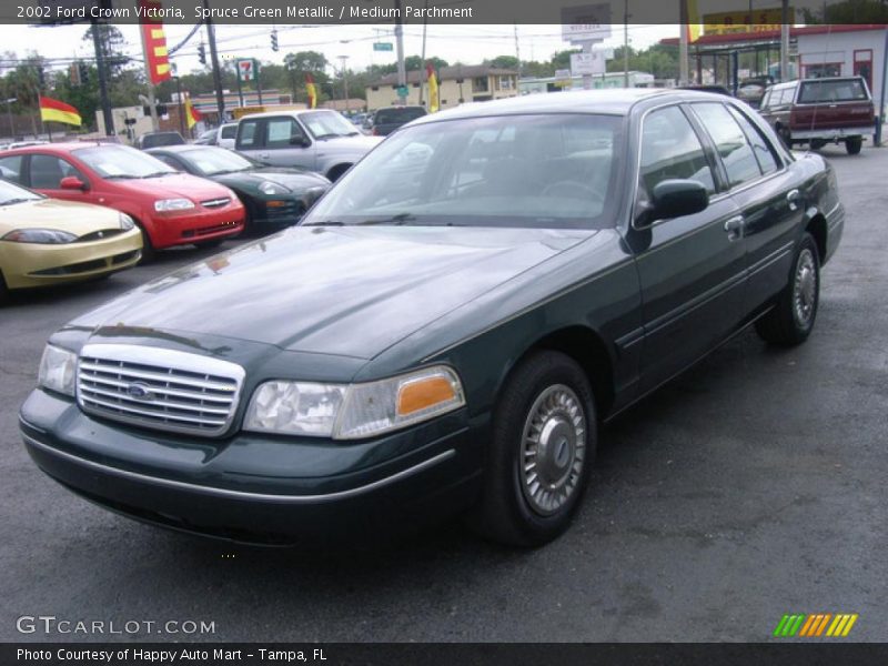 Spruce Green Metallic / Medium Parchment 2002 Ford Crown Victoria
