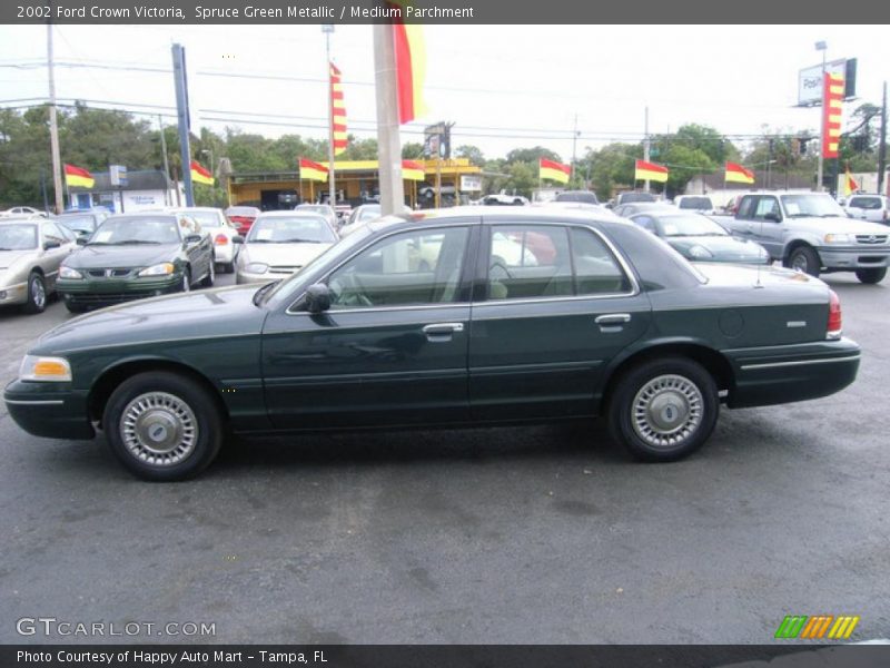 Spruce Green Metallic / Medium Parchment 2002 Ford Crown Victoria