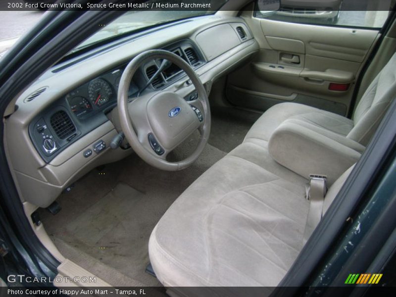 Spruce Green Metallic / Medium Parchment 2002 Ford Crown Victoria