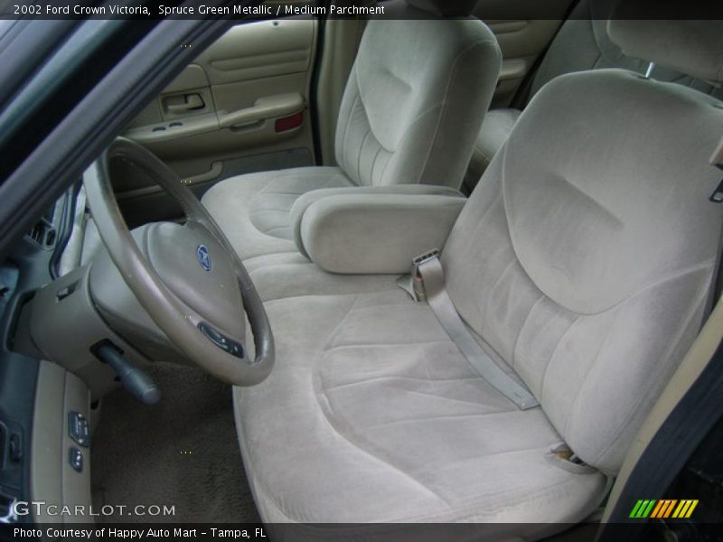 Spruce Green Metallic / Medium Parchment 2002 Ford Crown Victoria