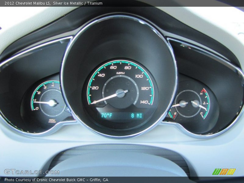 Silver Ice Metallic / Titanium 2012 Chevrolet Malibu LS