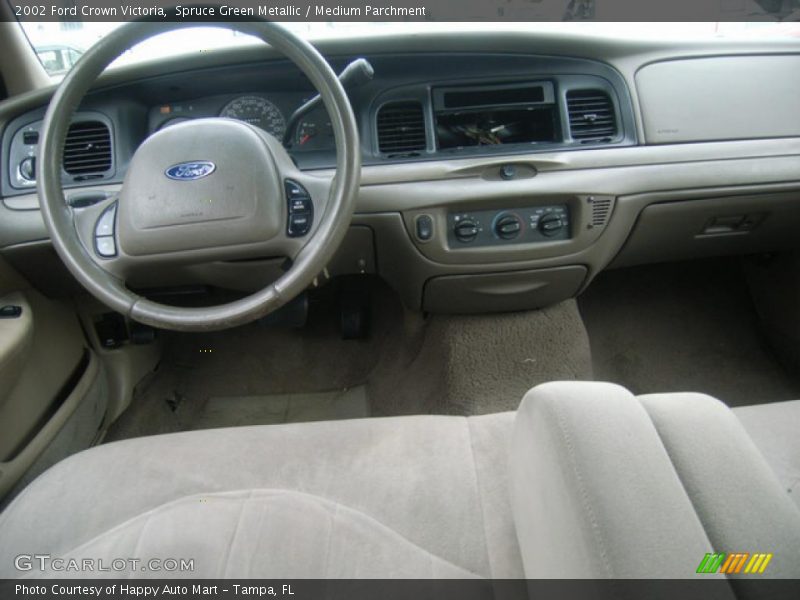 Spruce Green Metallic / Medium Parchment 2002 Ford Crown Victoria