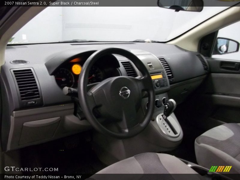 Super Black / Charcoal/Steel 2007 Nissan Sentra 2.0