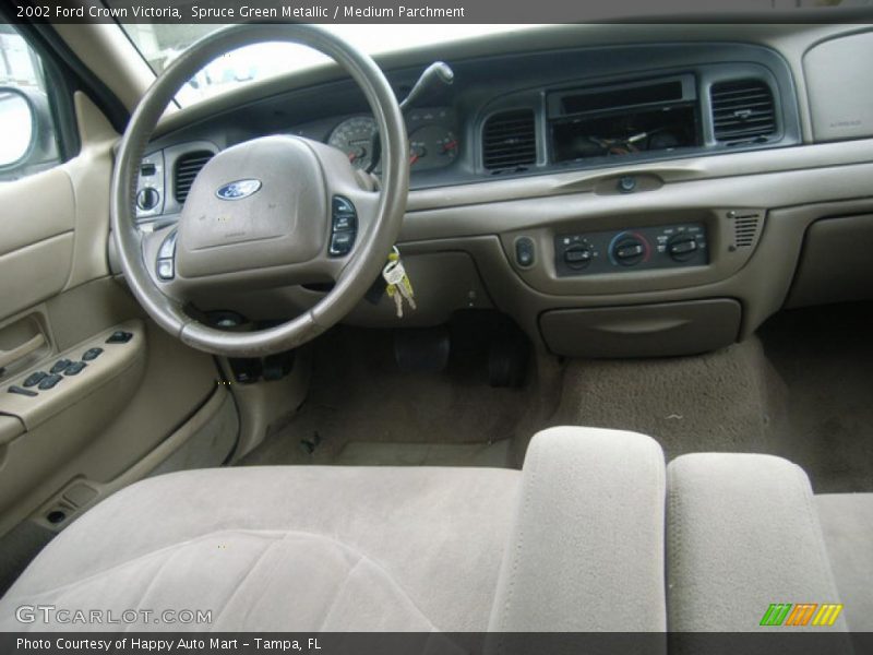 Spruce Green Metallic / Medium Parchment 2002 Ford Crown Victoria