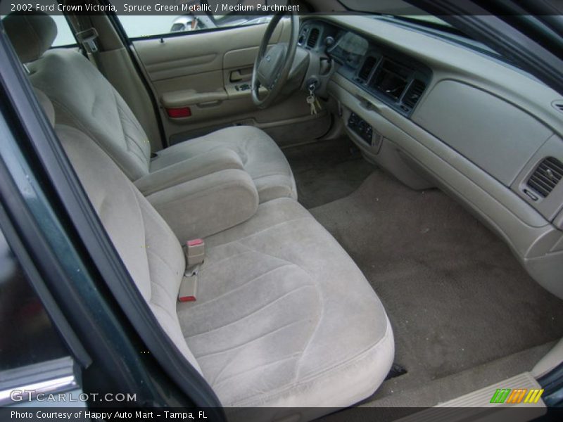 Spruce Green Metallic / Medium Parchment 2002 Ford Crown Victoria