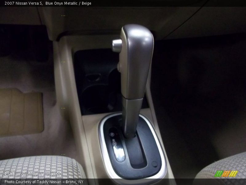 Blue Onyx Metallic / Beige 2007 Nissan Versa S
