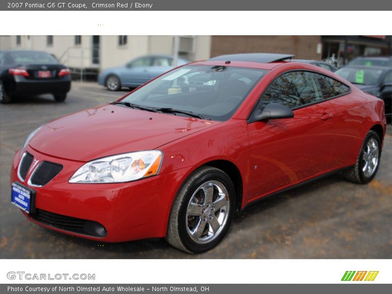 Crimson Red / Ebony 2007 Pontiac G6 GT Coupe