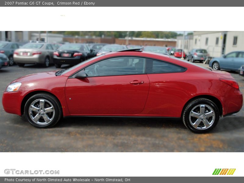 Crimson Red / Ebony 2007 Pontiac G6 GT Coupe
