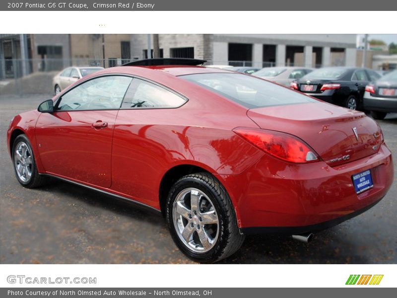 Crimson Red / Ebony 2007 Pontiac G6 GT Coupe