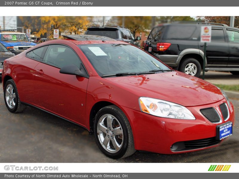 Crimson Red / Ebony 2007 Pontiac G6 GT Coupe