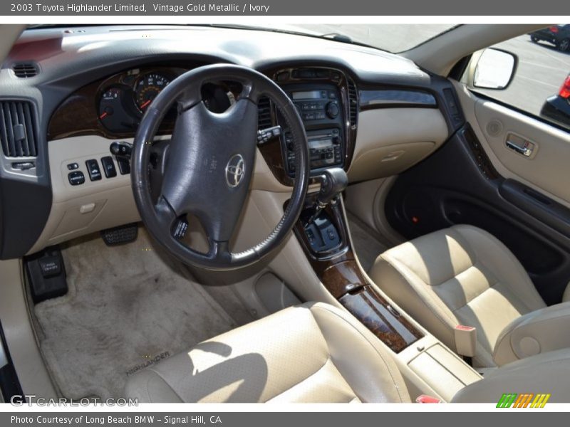Vintage Gold Metallic / Ivory 2003 Toyota Highlander Limited