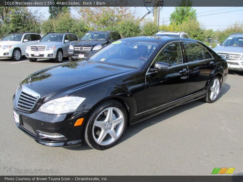 Black / Black 2010 Mercedes-Benz S 550 4Matic Sedan