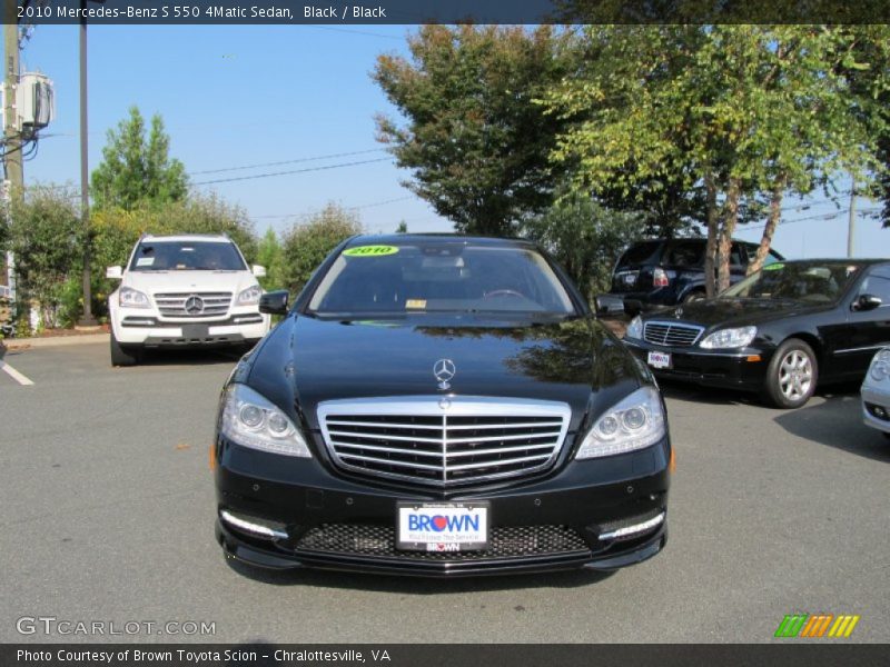 Black / Black 2010 Mercedes-Benz S 550 4Matic Sedan