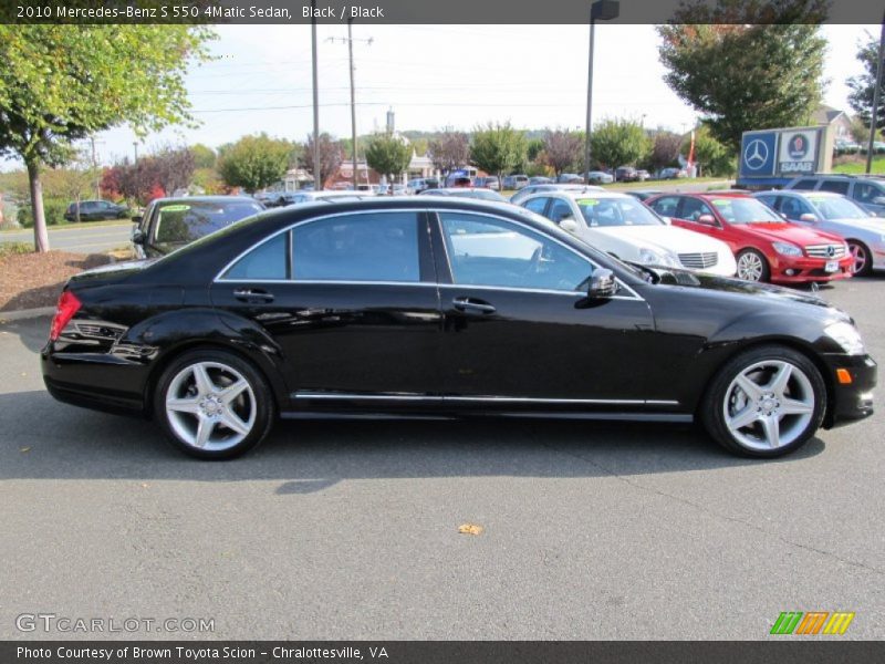 Black / Black 2010 Mercedes-Benz S 550 4Matic Sedan