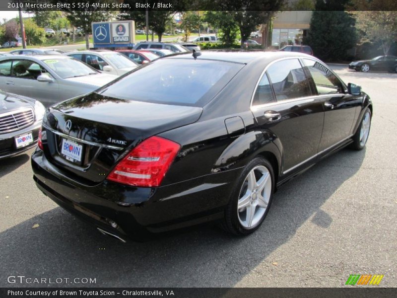 Black / Black 2010 Mercedes-Benz S 550 4Matic Sedan
