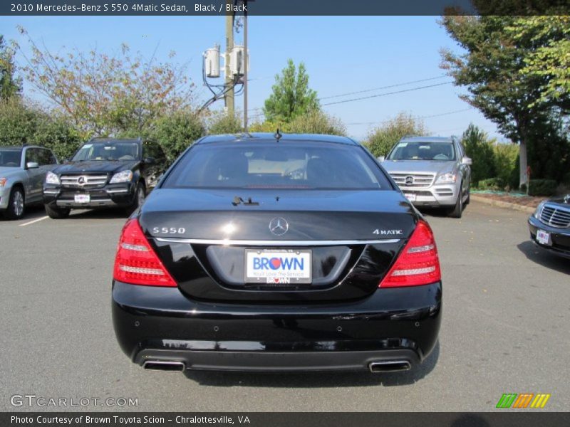 Black / Black 2010 Mercedes-Benz S 550 4Matic Sedan