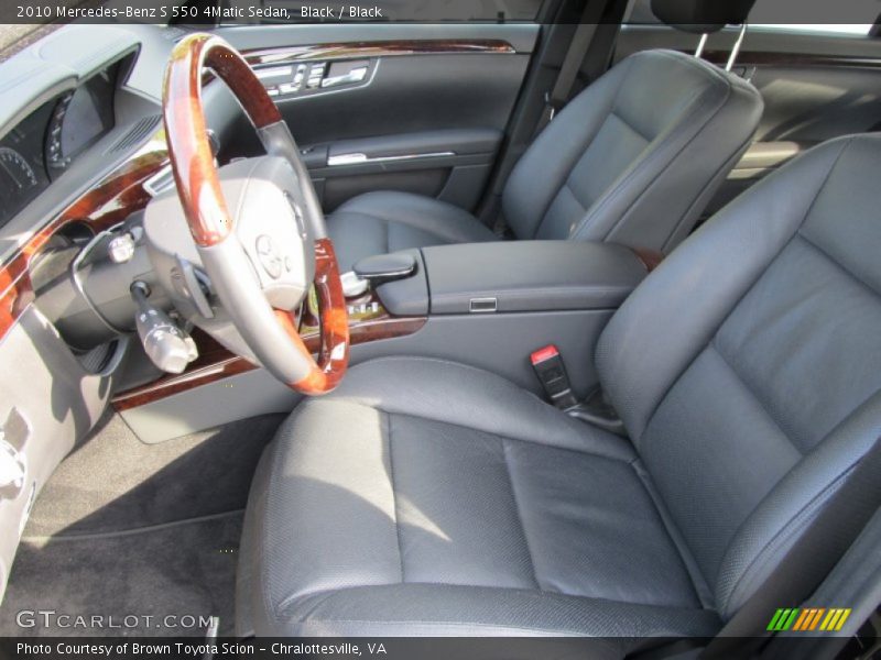 Black / Black 2010 Mercedes-Benz S 550 4Matic Sedan