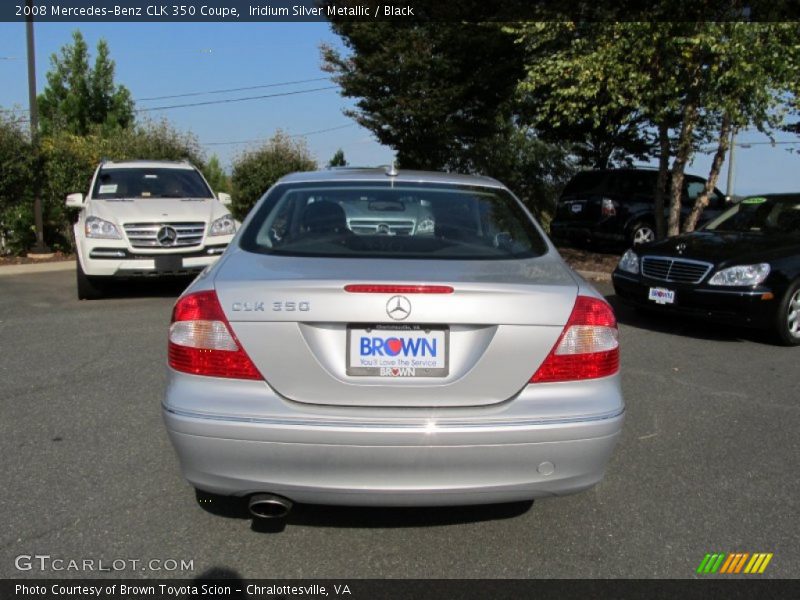 Iridium Silver Metallic / Black 2008 Mercedes-Benz CLK 350 Coupe