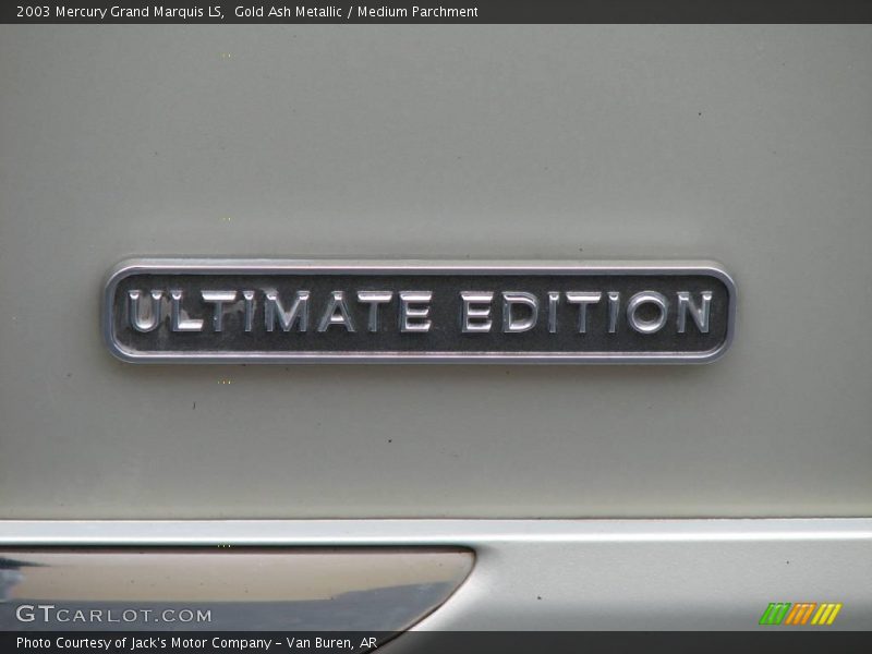 Gold Ash Metallic / Medium Parchment 2003 Mercury Grand Marquis LS