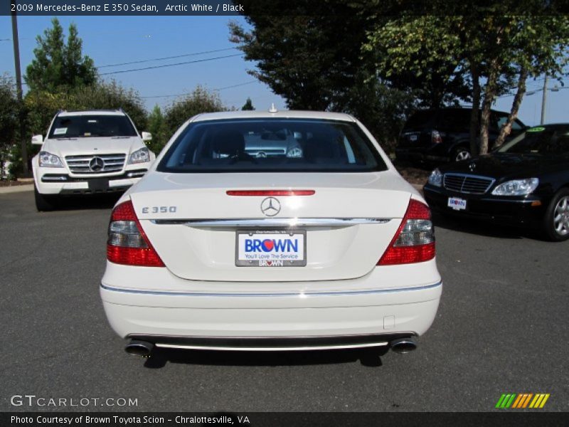 Arctic White / Black 2009 Mercedes-Benz E 350 Sedan