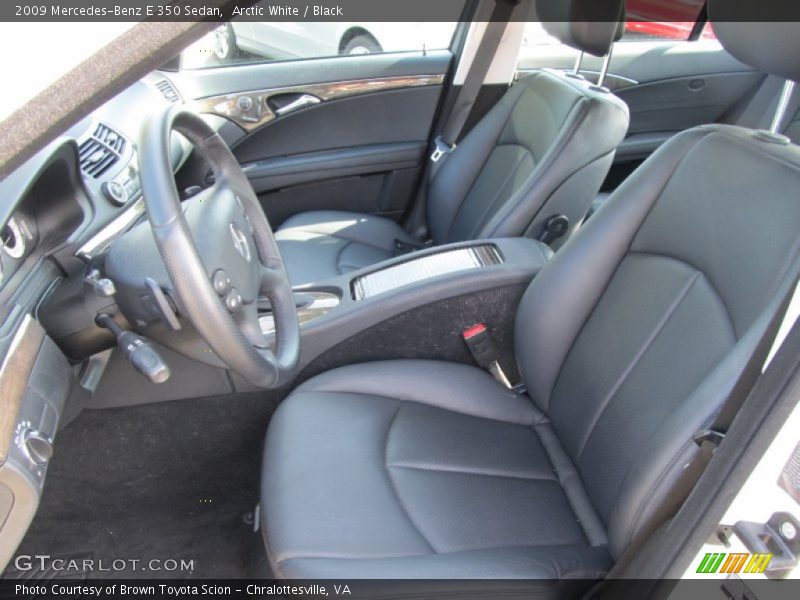 Arctic White / Black 2009 Mercedes-Benz E 350 Sedan