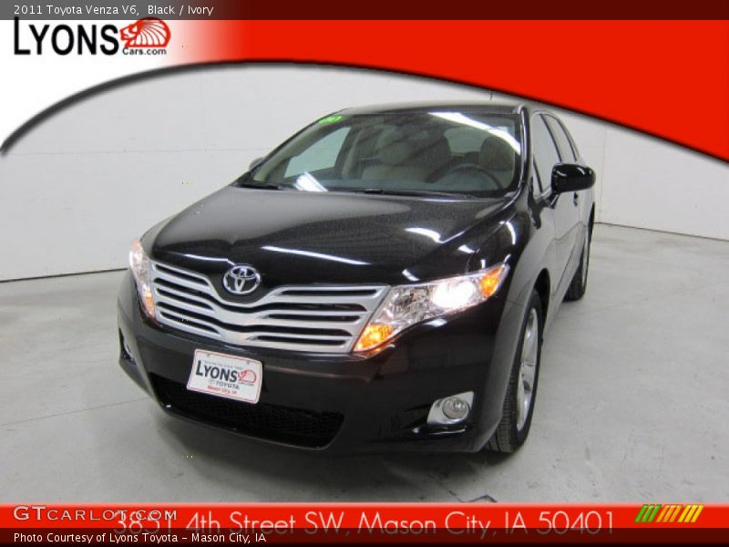 Black / Ivory 2011 Toyota Venza V6